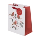 WHSmith Robin in Holly Medium Gift Bag