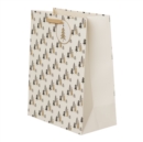 WHSmith Monochrome Glitter Trees Large Gift Bag