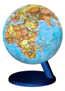 Physical World Globe 10cm : Compact, desk top world globe by