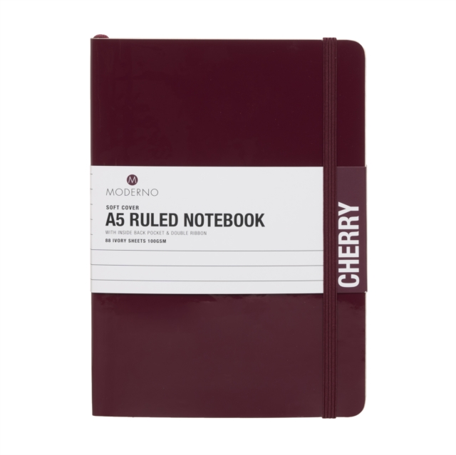 Moderno Notebook Moderno Cherry A5 Ruled Soft Cover Notebook 88 Pages: 5013872168155 ...