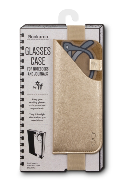 Bookaroo Glasses Case - Gold