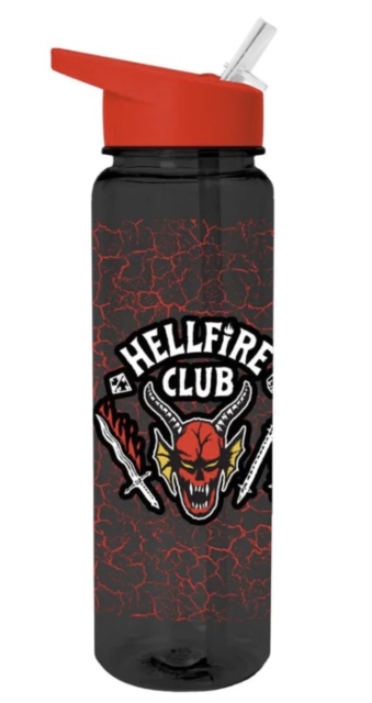 STRANGER THINGS 4 (HELLFIRE CLUB) PLASTIC DRINKS BOTTLE