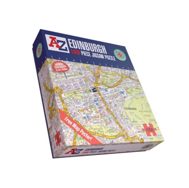 A-Z Map of Edinburgh 1000 Piece Jigsaw: : 5056318135557: TGJones