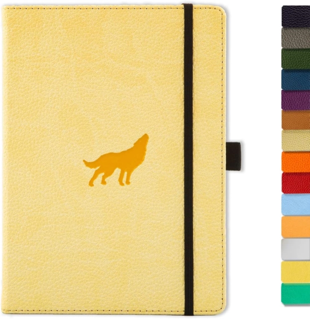 Dingbats A5 Wildlife Wolf - Cream Plain Notebook