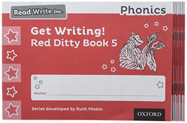 Read Write Inc. Phonics: Get Writing! Red Ditty Book 5 Pack of 10: Ruth ...