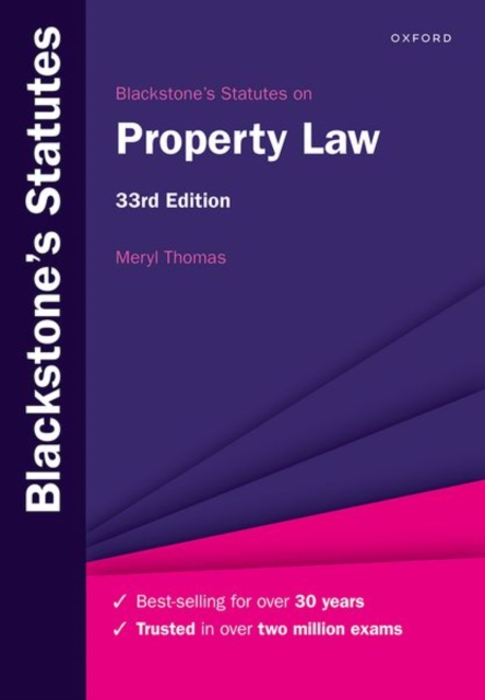 Oxford University Press Blackstone'S Statutes On Property Law