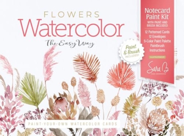 Water Colour Paper Beginner Watercolor Workbook Set With 12 Colors & Brush - 16 Page Spiral-Bound Art Kit For Adults & Kids 12 Color Paint Set With Brush