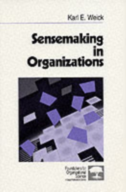 Sage Publications Inc Sensemaking In Organizations