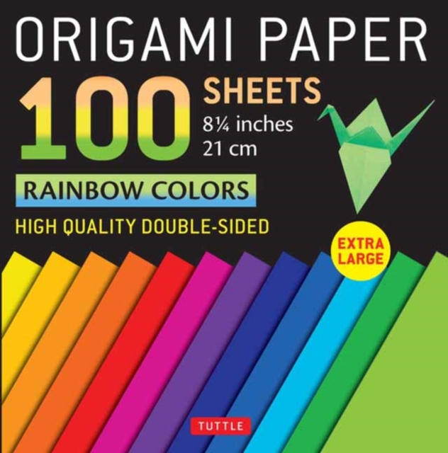 Origami Paper 100 sheets Rainbow Colors 8 1/4" (21 cm) : Extra Large ...