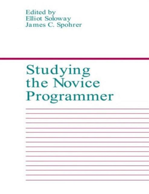 Studying the Novice Programmer: : 9780805800036: TGJones