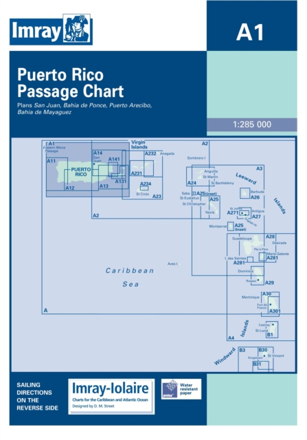 Imray Iolaire Chart A1 : Puerto Rico Passage Chart