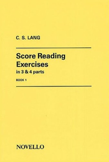 Score Reading Exercises Book 1: C. S. Lang: 9780853603139: TGJones