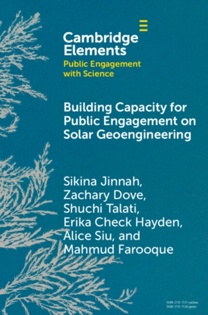 Building Capacity for Public Engagement on Solar Geoengineering: Sikina ...