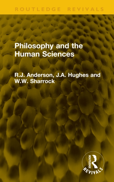 Philosophy and the Human Sciences