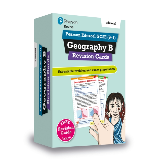 Pearson REVISE Edexcel GCSE Geography B Revision Cards Incl. online
