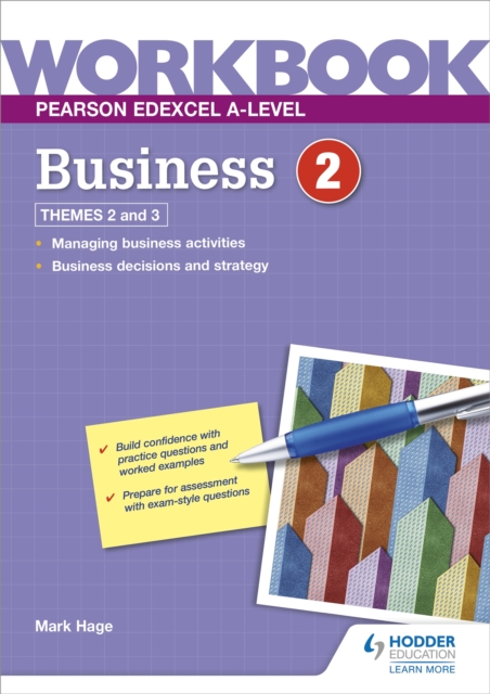 Hachette Learning Pearson Edexcel A-Level Business Workbook 2
