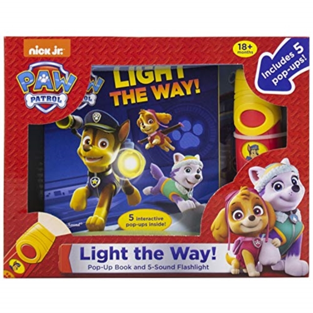 Nickelodeon PAW Patrol Light the Way Play a Sound Book and 5 Sound Flashlight 9781503745582 WHSmith