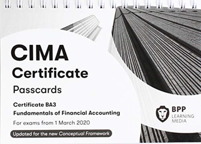 CIMA BA3 Fundamentals Of Financial Accounting : Passcards: BPP Learning ...