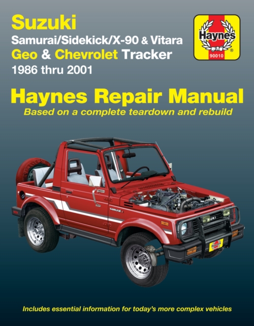 Suzuki Samurai (86-95), Sidekick (89-98), X-90 (96-98) & Vitara
