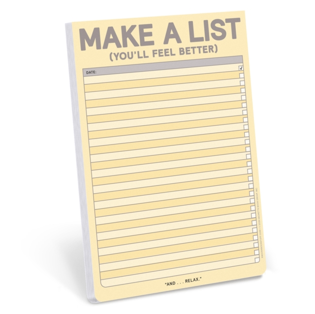 Make a List: Knock Knock Pad: Knock Knock: 9781683495840: TGJones