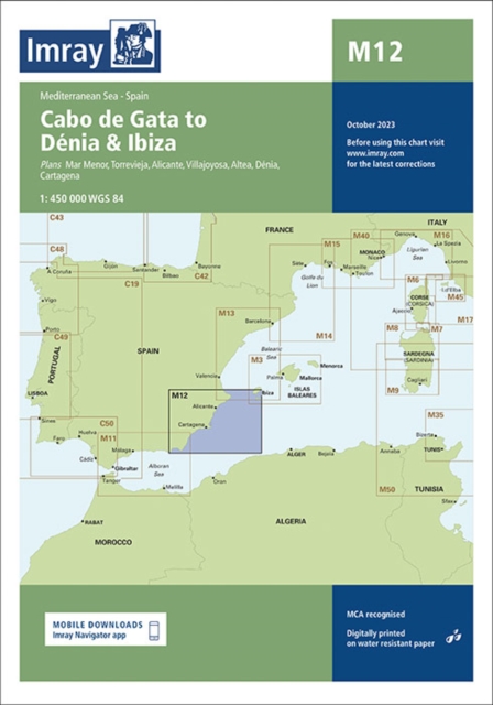 Imray, Laurie, Norie & Wilson Ltd M12 Cabo De Gata To Denia And Ibiza