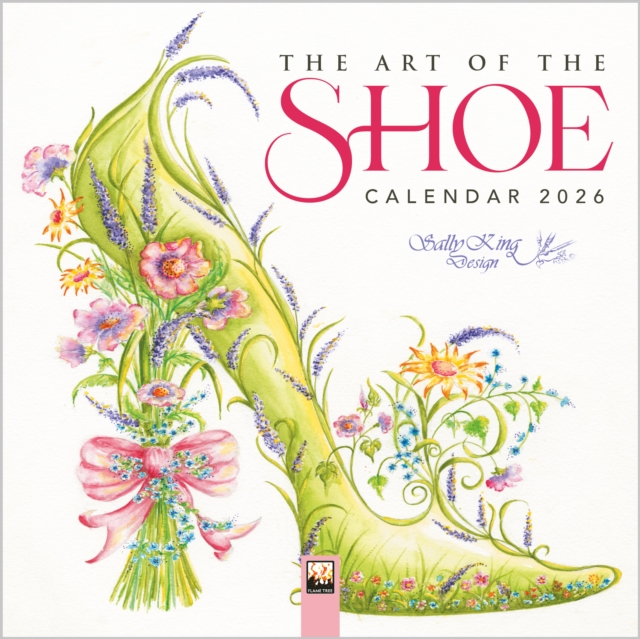 The Art of the Shoe by Sally King Design Mini Wall Calendar 2026