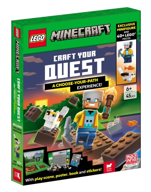 LEGO®  Minecraft®: Craft Your Quest Activity Box (with exclusive minifigure, play scene, stickers, poster and over 40 LEGO pieces)