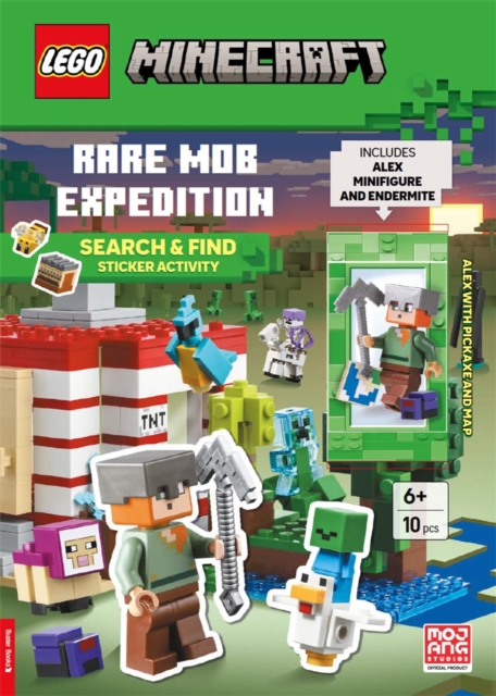LEGO®  Minecraft®: Rare Mob Expedition Search & Find Sticker Activity Book (with Alex minifigure and Endermite)
