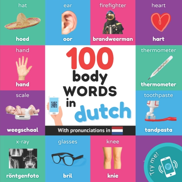100 body words in dutch : Bilingual picture book for kids: english ...
