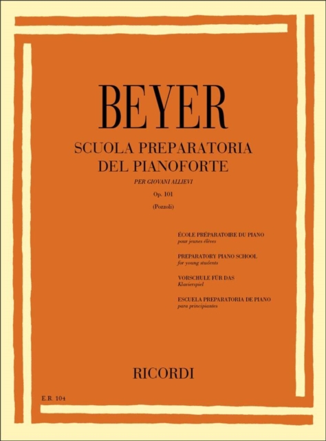 Scuola Preparatoria Del Pianoforte Op. 101